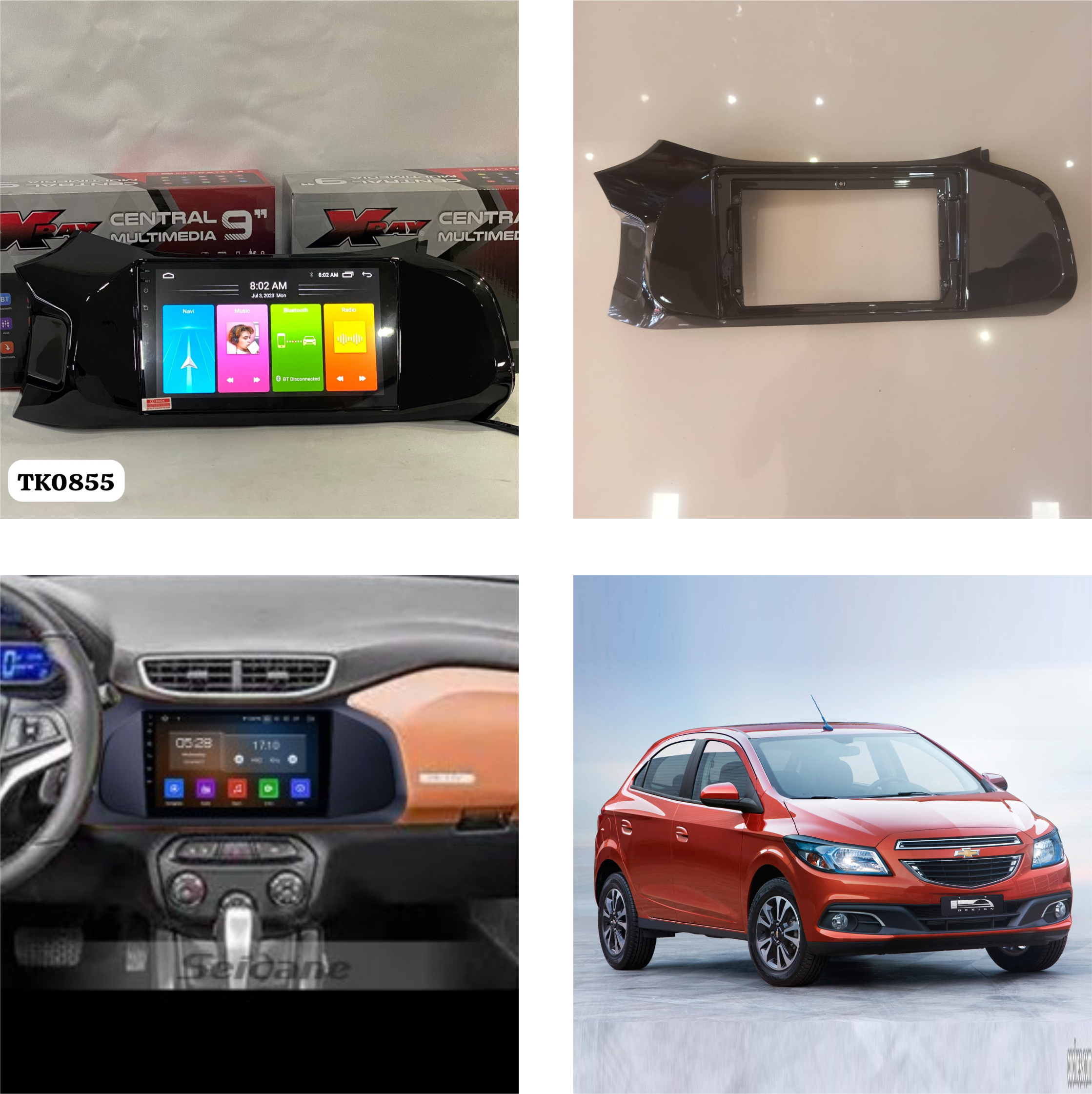 MOLDURA 2011-2013 CHEVROLET ONIX (9INCH, LHD)