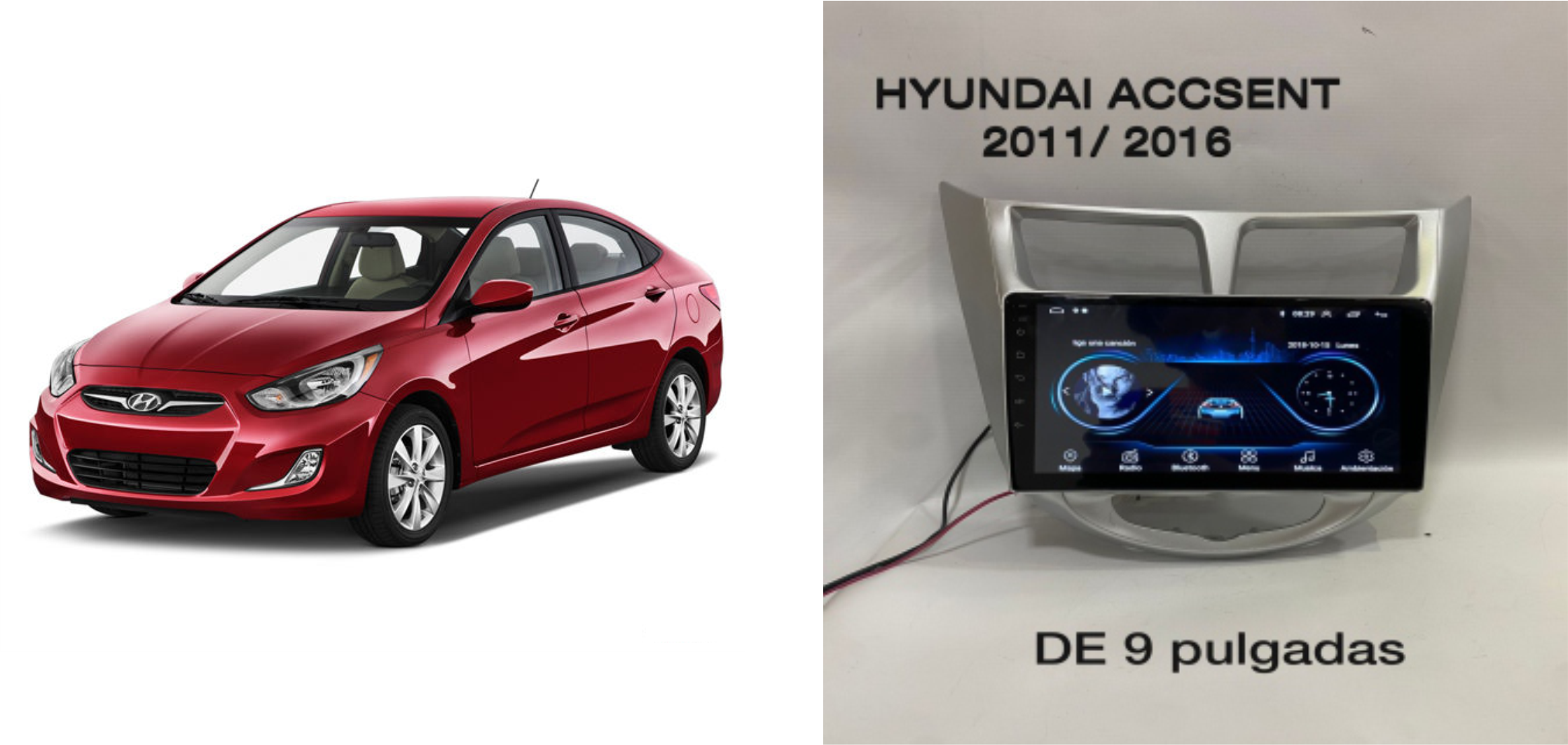 Moldura HYUDAI/ACCENT 2011-2016 9"