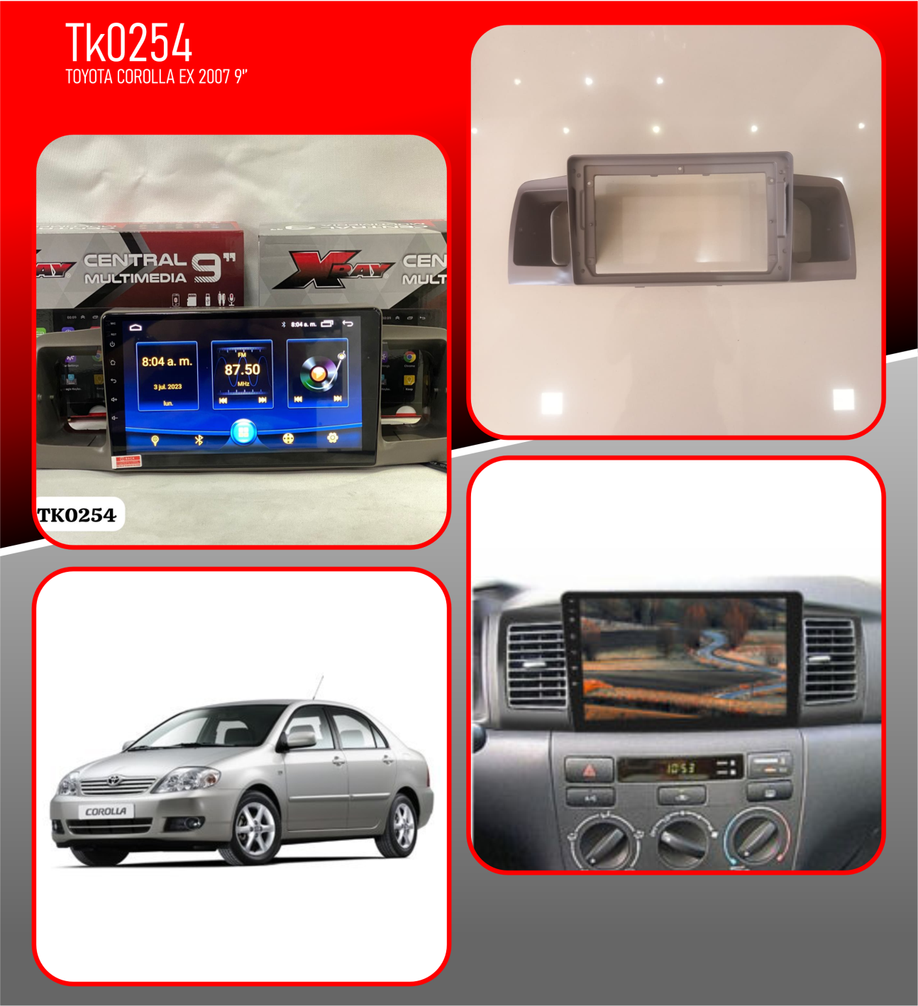 MOLDURA TOYOTA 2001/04 COROLLA EX 9