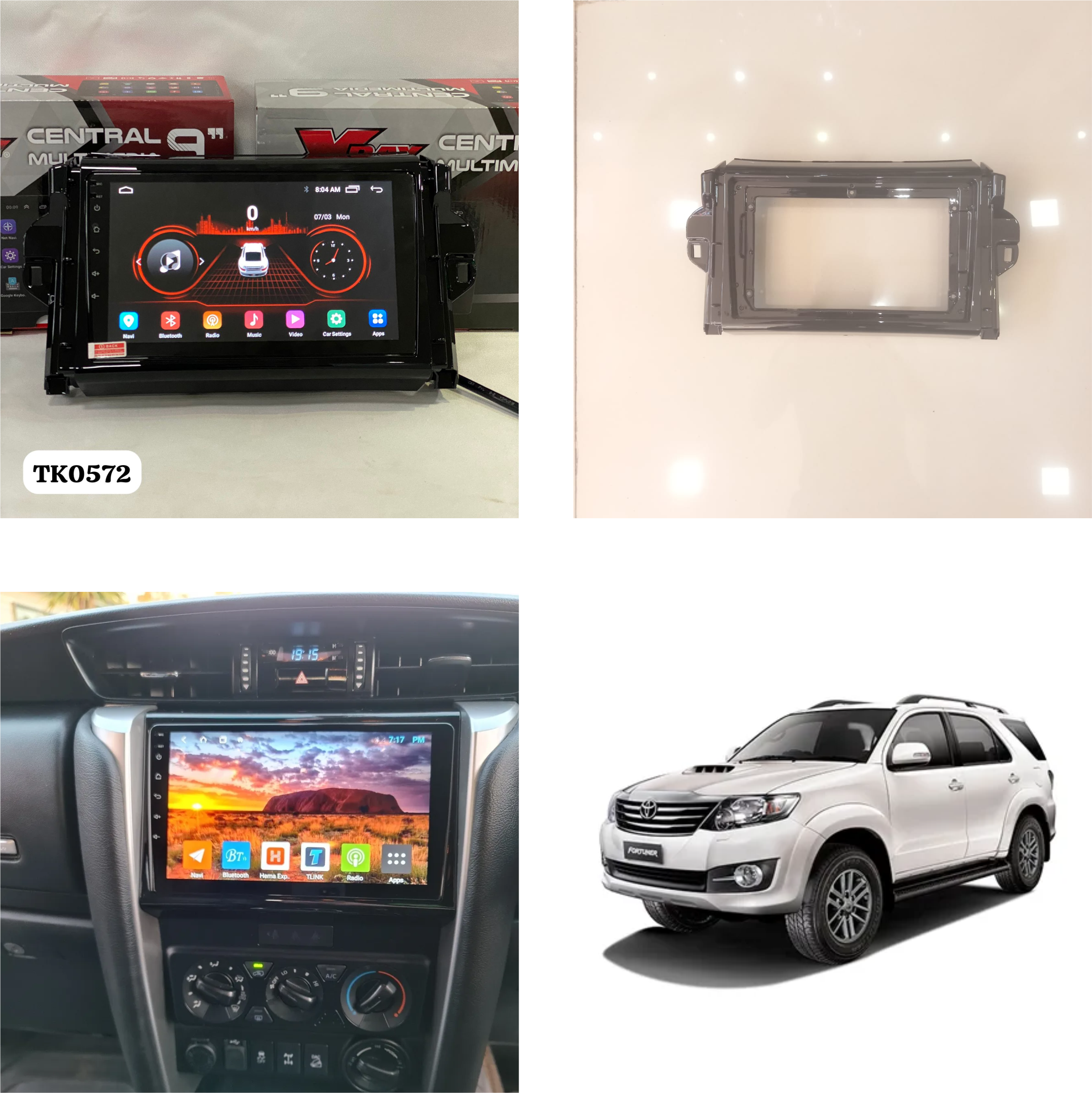 MOLDURA TOYOTA 2015 FORTUNER 9"