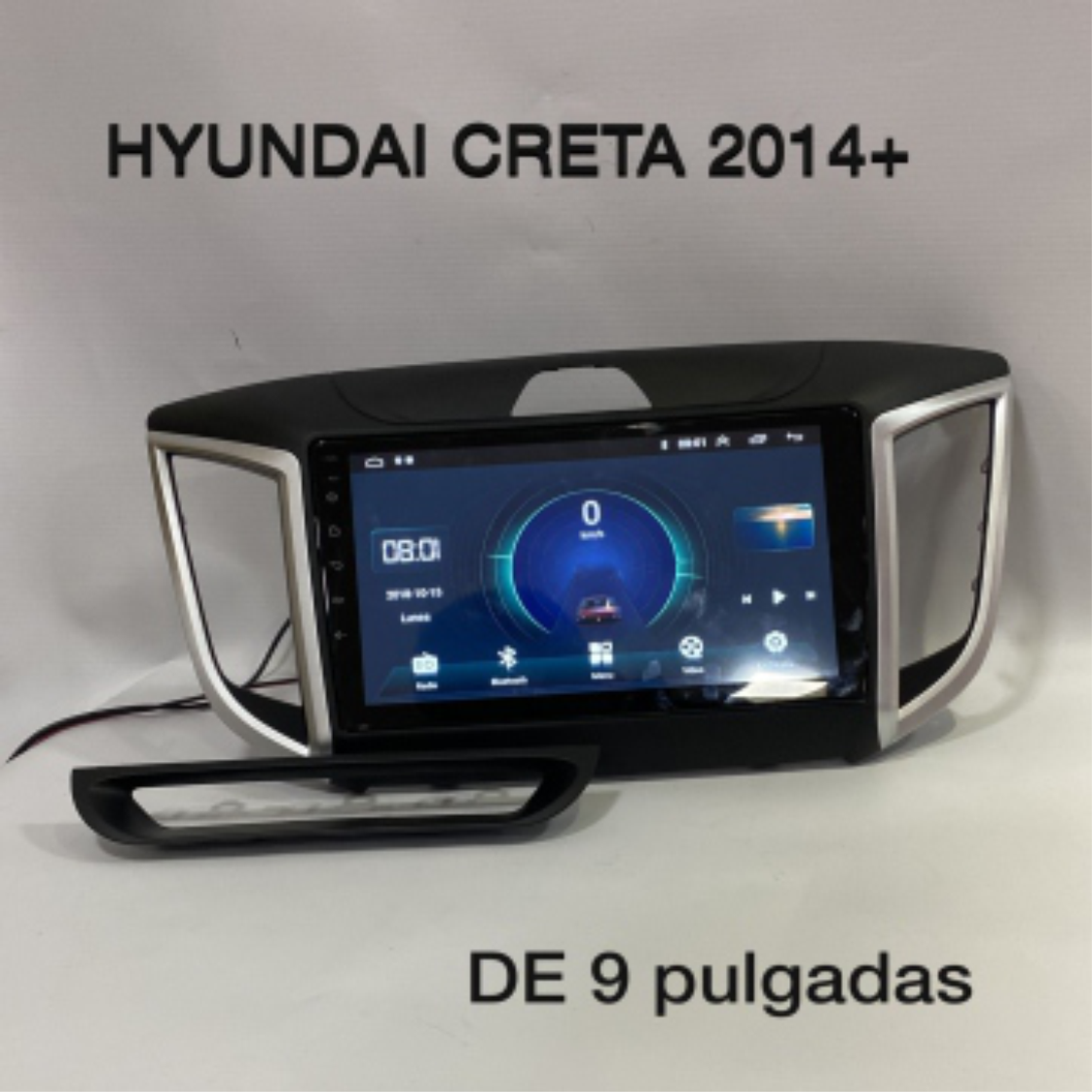 Moldura 2014+ HYUNDAI IX25/ CRETA (9INCH)