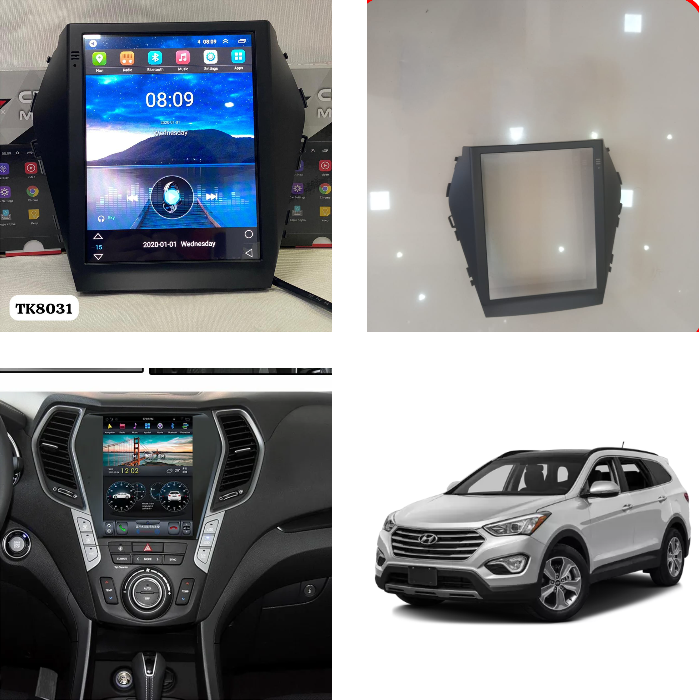 MOLDURA TESLA HYUNDAI Santafs  2015-2017/15 SIN CABLE（IX45）
