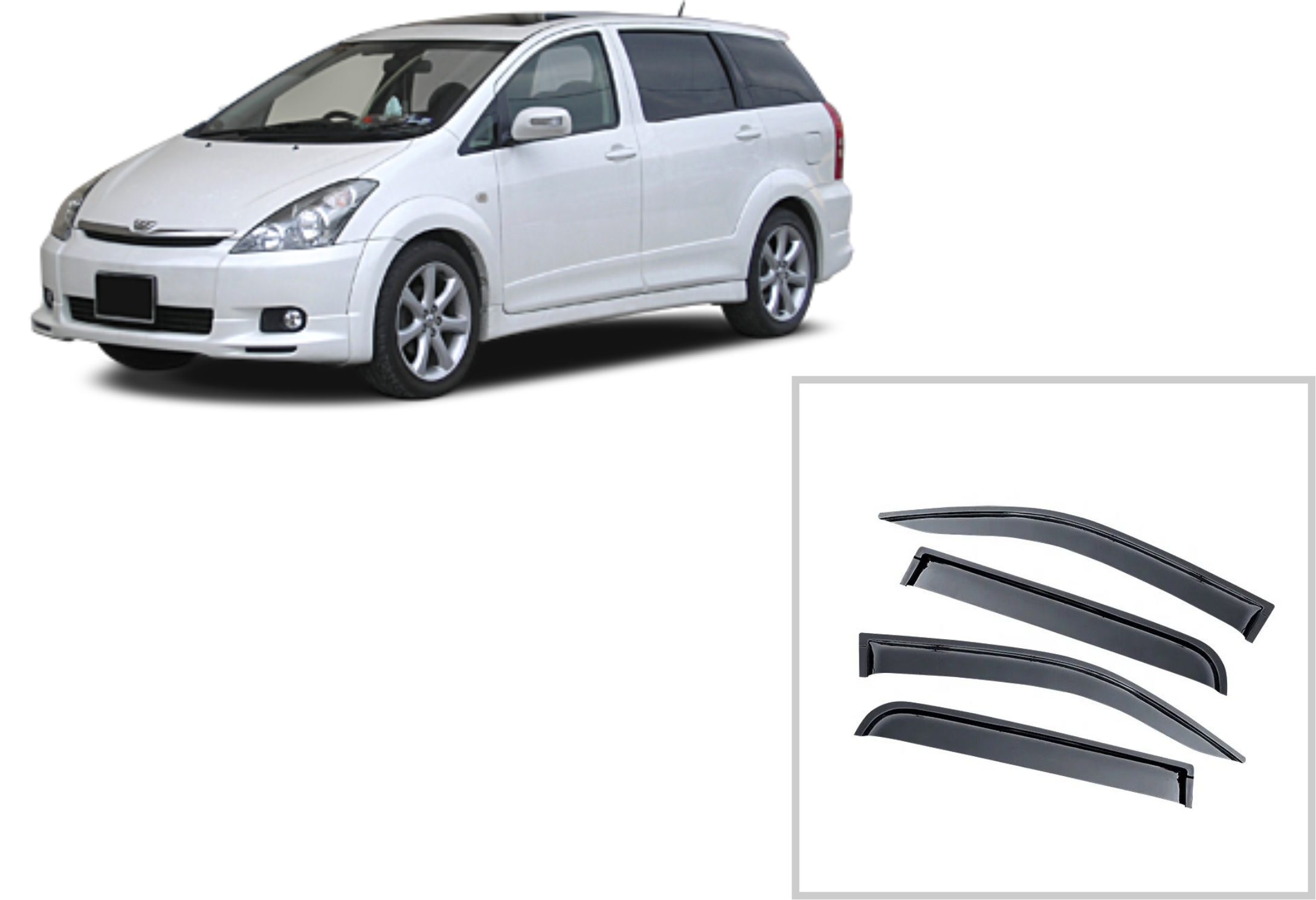 WINDOW VISOR FOR TOYOTA WISH AE10 2003-2009