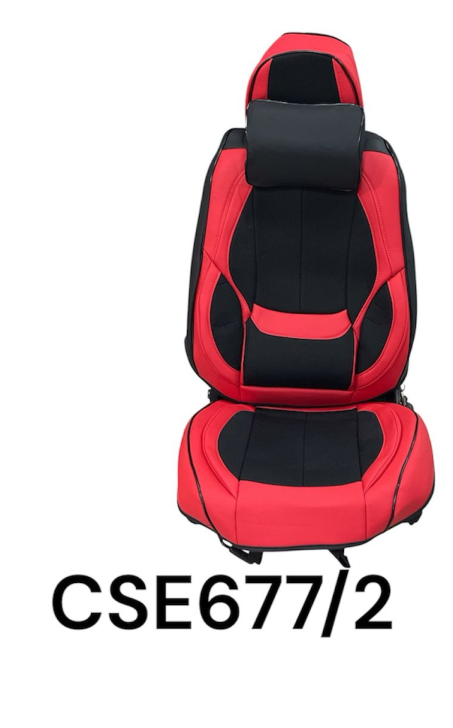 CAR SEAT COVER NEGRO C/ BORDE ROJO