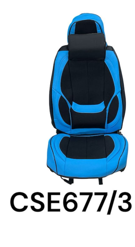 CAR SEAT COVER NEGRO C/ BORDE  AZUL
