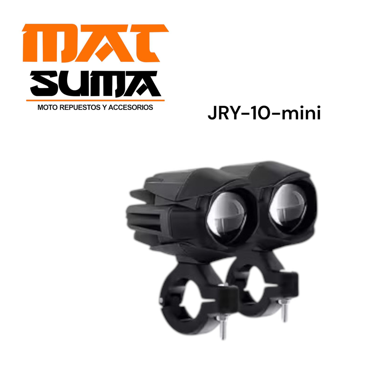 SPOT LED CON LUPA FIJO Y ESTROBO PAR JRY-10-mini