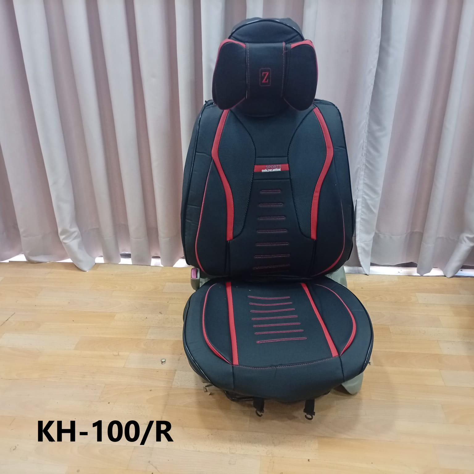 CUBRE ASIENTO black red line
