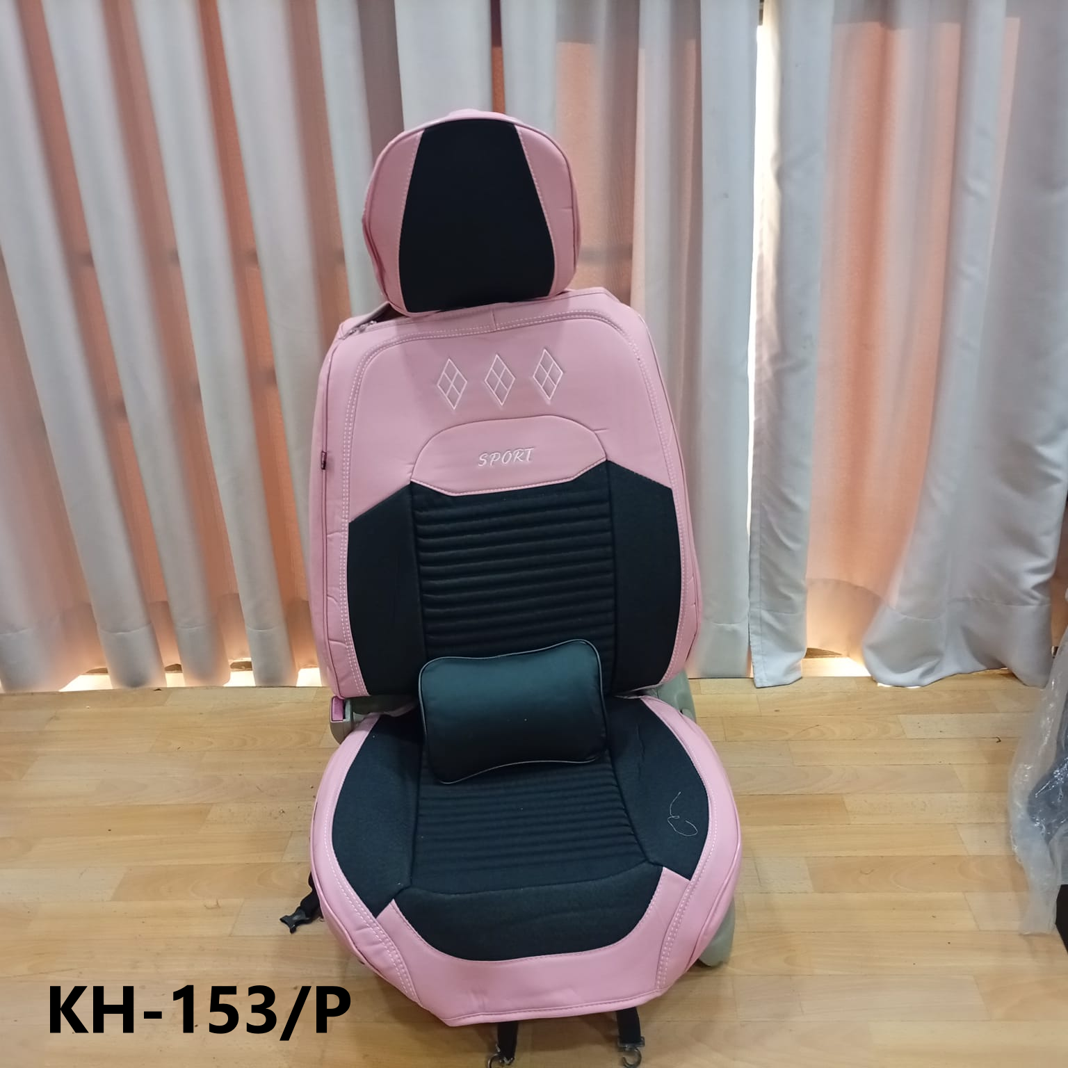 CUBRE ASIENTO pink/black