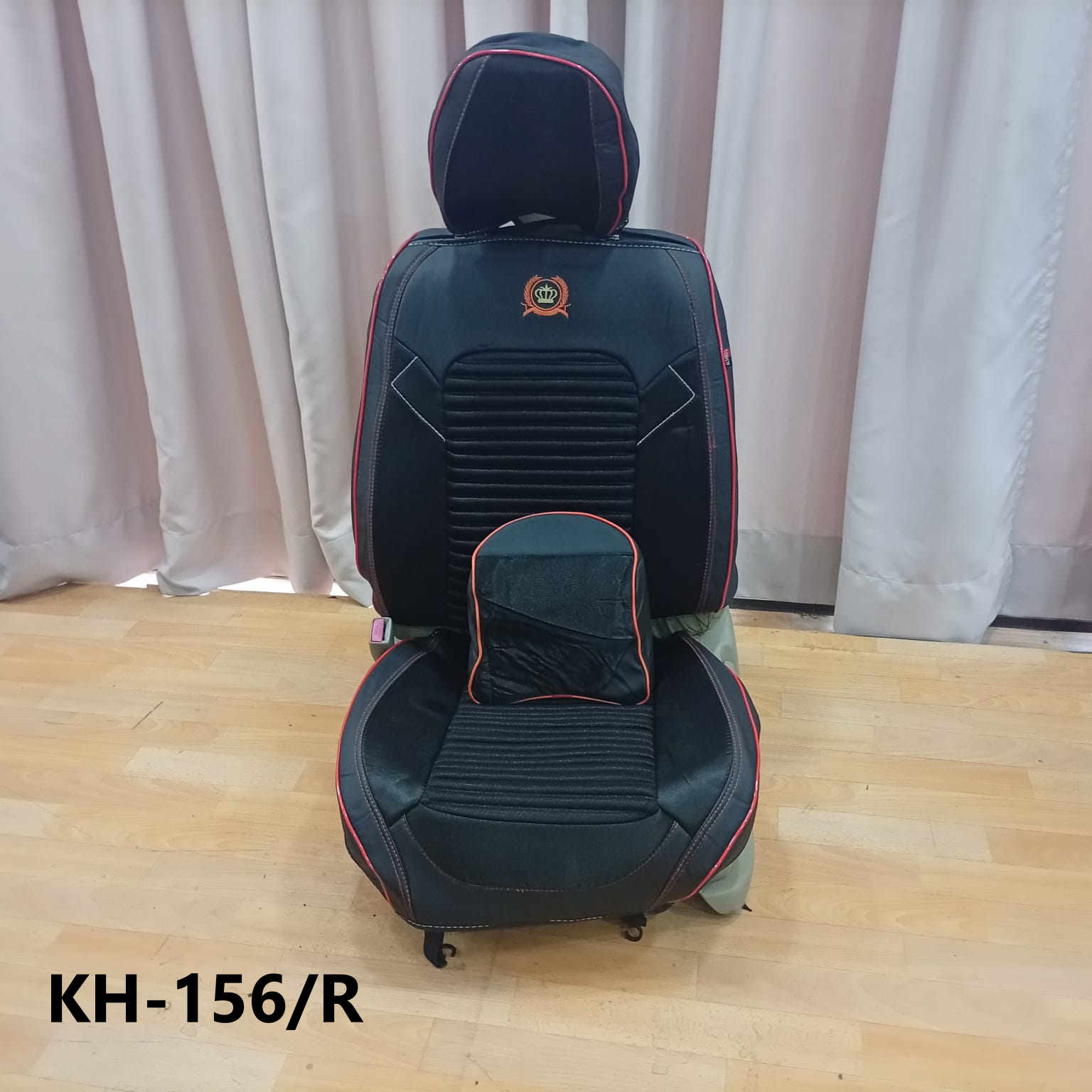CUBRE ASIENTO black red line