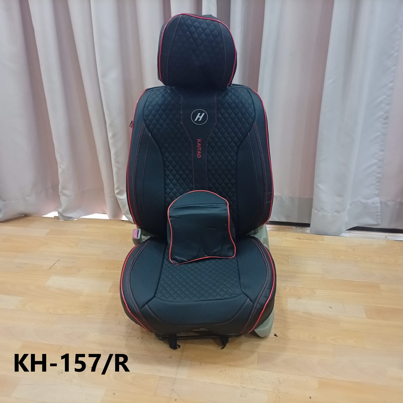 CUBRE ASIENTO black red line