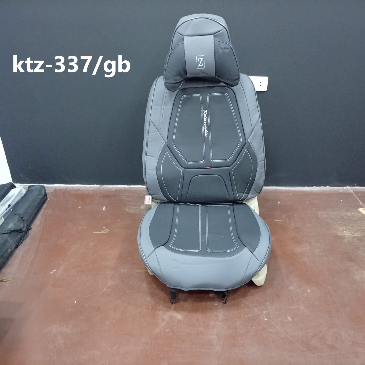 CUBRE ASIENTO grey/black