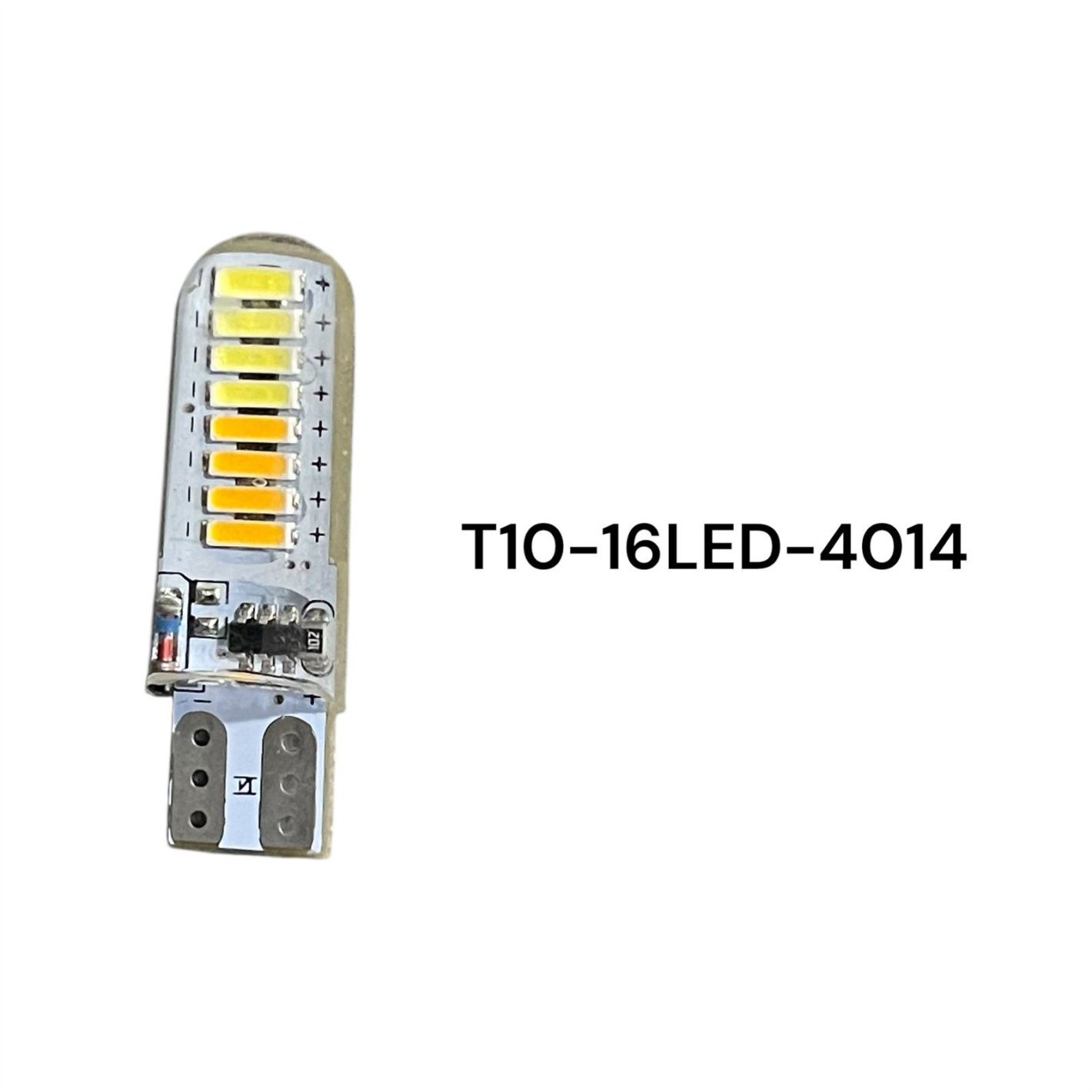 LUZ CHICA T10-16LED -4014 AMARILLO+BLANCO CON STROBO